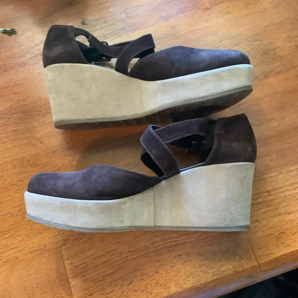 Cordani chocolate brown leather platforms - Picture 6 of 6